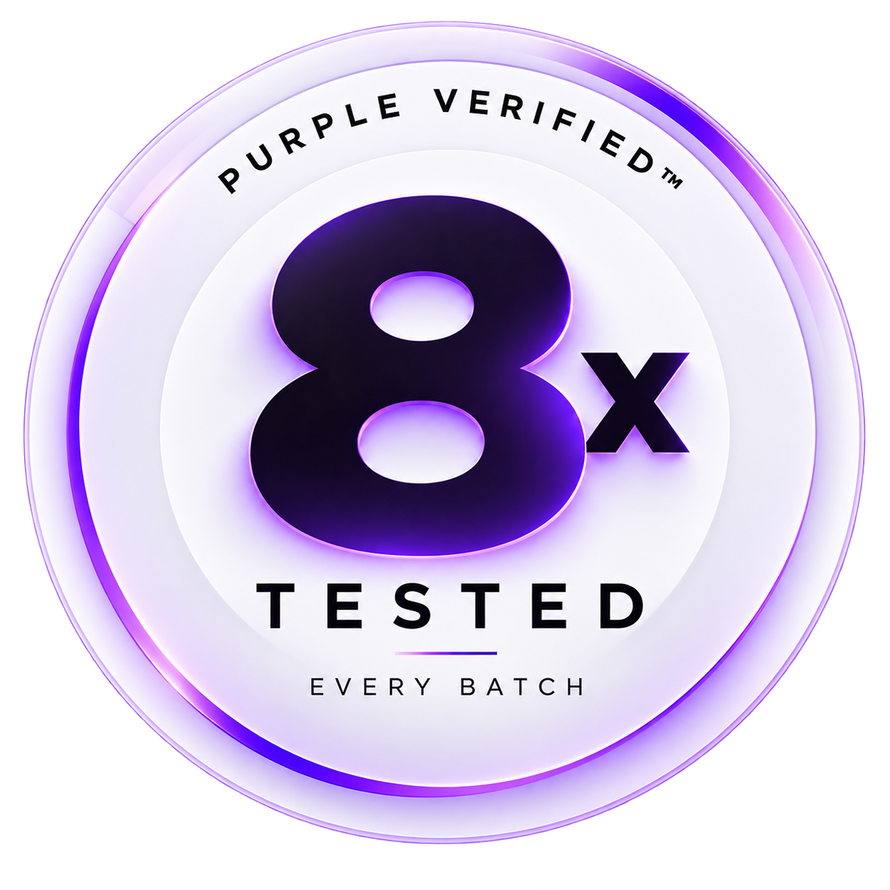 Purple Verified — 8X Tested, Every Batch