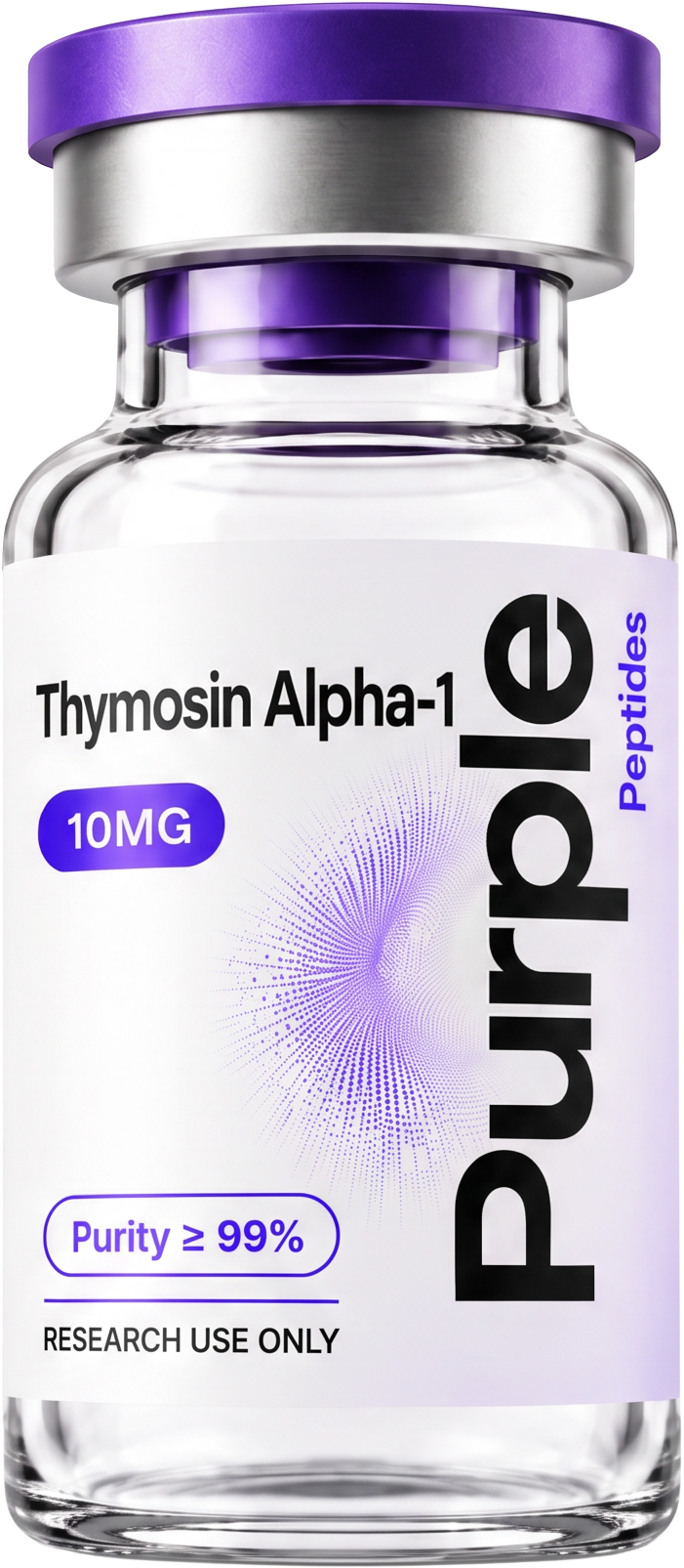 Thymosin Alpha-1 10 mg Purple Peptides research vial