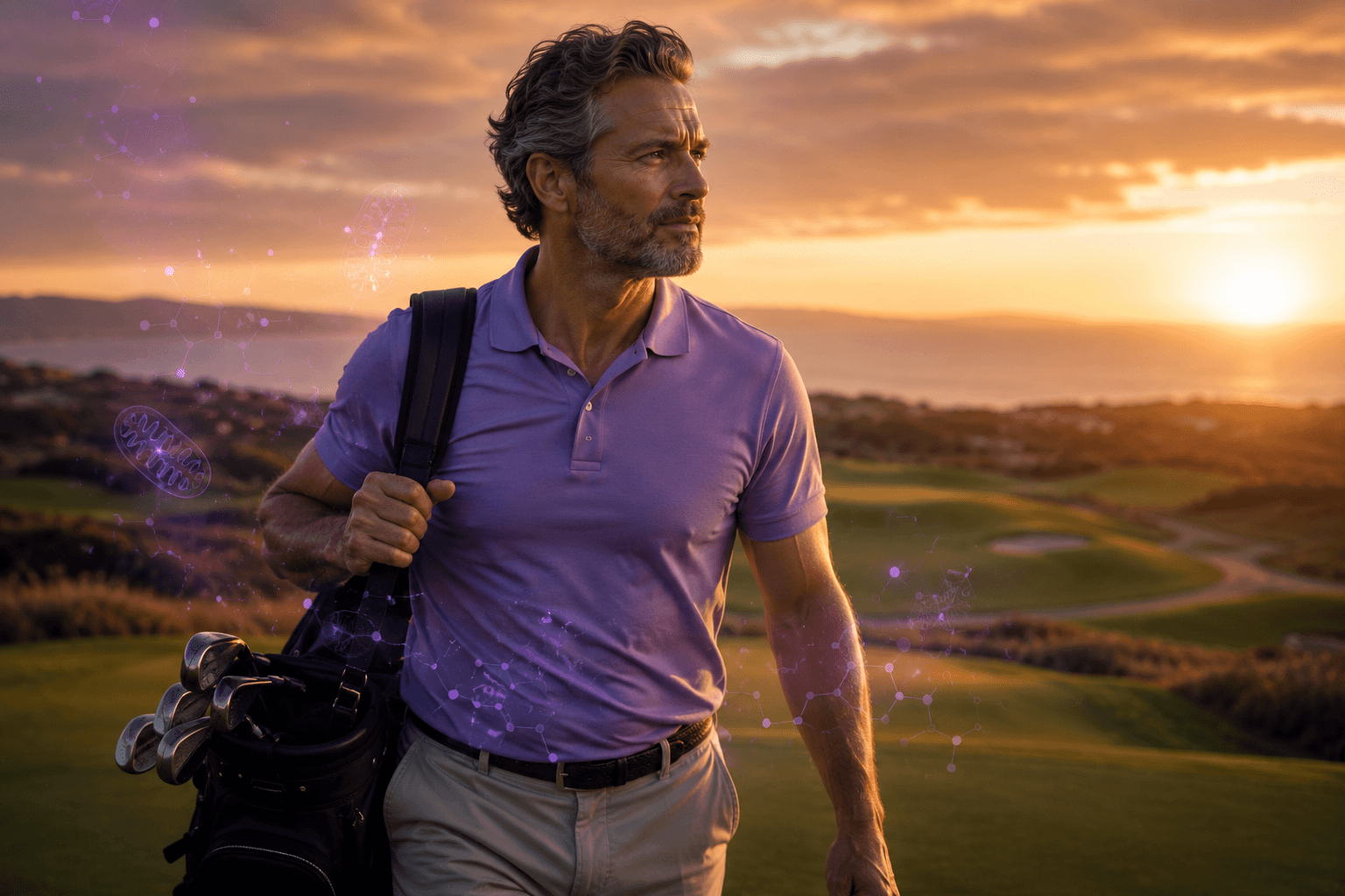 Golfer energy endurance and mitochondrial research image for MOTS-c section