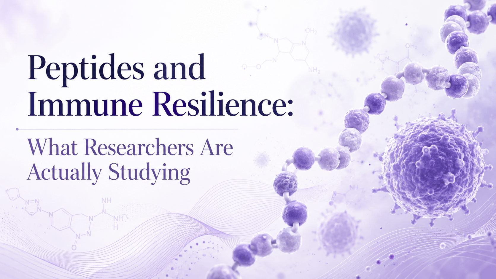 Peptides and immune resilience research Thymosin Alpha-1 LL-37 KPV BPC-157 Purple Peptides